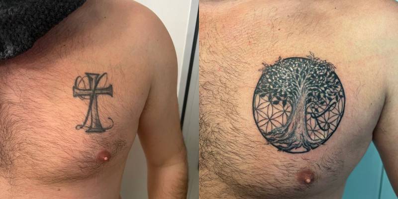 Tatouage cover pour homme à Bordeaux 